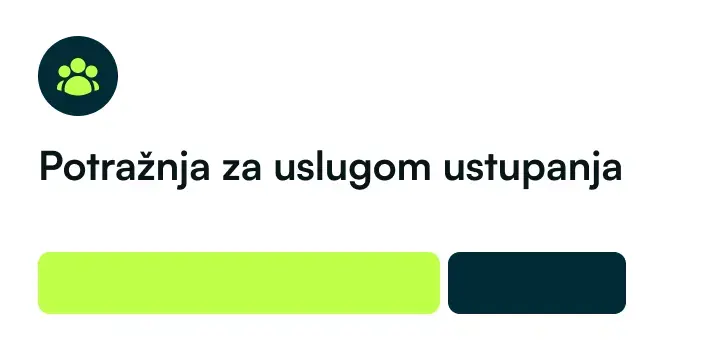 Grafički prikaz procesa ustupanja radnika